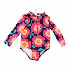 Carters long sleeve rash guard swim suit 12 months
